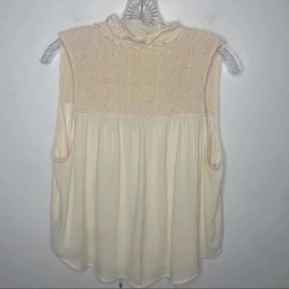 FREE PEOPLE Ruffle Me Up Sleeveless Prairie Top - Picture 12 of 16